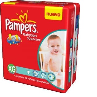 PAÑAL PAMPERS BABYSAN ( XG) EXTRA GRANDE